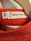 Women   s Red Satin Cheong-sam Qipao Floral Phoenix Bird Print Mandarin Collar Xxl