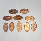 Vintage Love New York Elongated Pennies Lot 10 Pressed Copper Coins