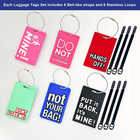 Funny Luggage Tags Set Of 6 Colorful Unique  Baggage Bag Tags Suitcase Identify 
