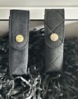 Rare Chanel Makeup Vip Set Of 2 Black Suede Lipstick Lip Balm Case With Gift Box