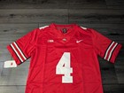      Jeremiah Smith  4 Ohio State Buckeyes Stitched Football  Scarlet Red Jersey 
