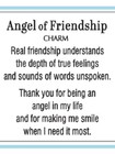 Ganz Angel Of Friendship Charm Pocket Token With Poem Card