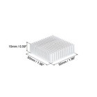 1pcs 50x50x15mm Heatsink Aluminum Radiator Heat Sink Cooling White
