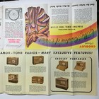 1942 Crosley Radio Brochure Fold Out Many Models Pinup Girl Cincinnati Wow