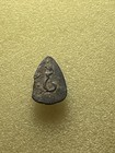 Thai Phra Pidta Closed Eye Buddha Amulet Old Metal Yantra Back