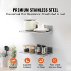 Uimoso 16  X 8 6  Stainless Steel Wall Shelf For Kitchen  Wall-mounted  Set Of 2