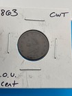 1863 I o u  1 Cent Civil War Cent Token