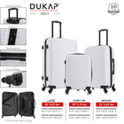Adly Lightweight Hardside Spinner White 3-piece Luggage Set 20 In  X 24 In  X 28