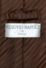 Vesuvio Napoli Necktie Chocolate Brown Vertical Stripes Design Mens Neck Tie