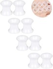 10g-50mm Clear Silicone Gauges For Ear Double Flared Ear Gauges 2g   6mm