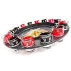 Shot Glass Roulette - Drinking Game Set  2 Balls And 16 Glasses  
