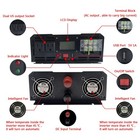 Solar Power Inverter 3000w 24v To 120v 60hz Off Grid Pure Sine Wave Lcd From Us