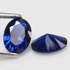 Natural Certified Ceylon Blue Sapphire 7x5 Mm Oval Pair Loose Flawless Gemstone