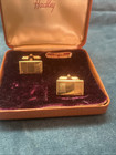 Vintage Hadley 12 K Gold Filled Cufflinks Real Karat Gold With Box