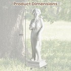 Greek Goddess Garden Statue 32  Outdoor Nymph Roman Mythology Stone Sculpture