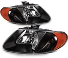 Pair Headlight Assembly Fit Grand Voyager Town Country Voyager Caravan 2001-2007