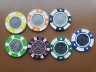   lot Of 7   Jackpot Casino  Silver Bird  Las Vegas Chips All Different