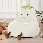 Kids Bean Bag Chair Stuffed Toddler Couch W  Faux Rabbit Fur Cover For Teens Kid