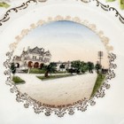 New Orleans La  Antique St Charles Avenue Souvenir Wheelock Painted Plate Dish