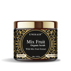Unisaif Mix Fruit Organic Facial Scrub Skin Tones Exfoliating Face Scrub