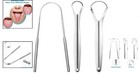Effortless Tongue Cleaning With 3-pc Stainless Steel Scraper Set For Adults