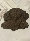 Heavy Greenlady Face Cast Iron Wall Plaque 16x10x4 