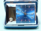 Vintage Bulova Litealarm Wind Up Travel Alarm Clock  Tested works Well