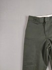Dickies Men Dress Pants 34x32 Olive Green Straight Mid Rise Flat Front Office