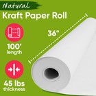 Usa Made 36  X 1200  White Kraft Paper Roll  45 Lbs 66 Gsm  American Produced Co