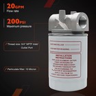 Spin-on Hydraulic Oil Filter Assembly 10 Micron With 3 4  Npt  Hydraulic Return
