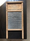 Vintage Dubl Handi Washboard Co Columbus Ohio Wash Board Wood 18 X 9