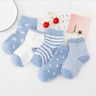 5 Pairs Baby Boy Girl Cartoon Cotton Socks Newborn Infant Toddler Kids