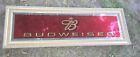 Budweiser Mirrored Sign Collectable Rare  Beer Bar 42 X 14
