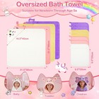 12 Pcs Baby Bath Towels For Infants Toddlers Soft   Ultra Absorbent