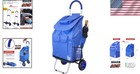 Bigger Trolley Dolly 40-inch Cart - Portable  Foldable   8 Compartment Design
