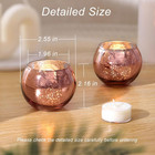12 Pcs Rose Gold Candle Holders-rose Gold Centerpieces For Birthday Party  Weddi