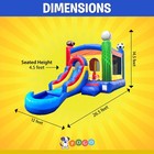 Commercial Inflatable Bounce House Water Slide Combo Deluxe Sports Blower
