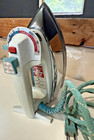 Vintage Retro Sunbeam Shot Of Steam Iron W Fabric Cord 421a Series Works