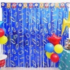 Cartoon Hedgehog Birthday Party 3 3 Ft X 6 6 Ft  Gold Ring Streamer-1pack