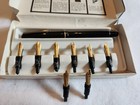 Osmiroid Drawing Fountain Pen Set 9 Nibs  Box   1974 England