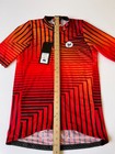 New Cuore Men   s Cycling Race Jersey 2 0 Size Xl Orange red Stripe