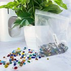 Colorful Clear Sea Glass Pebbles Aquarium Gravel Fish Tank Rocks Small  Irregula
