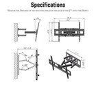 Leadzm 32-70  Large Wall Mount Bracket Tv Stand For Lcd Led Plasma Flat Tilt N6