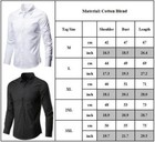 Men Formal Plain Office Button Down T-shirts Long Sleeve Business Casual Tops