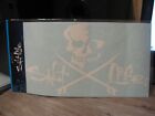 Salt Life Decal 12  Medium Surface Mount Sticker - Skull   Boards - White Sa867