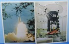 Nasa Litho Photo Lot Of 4   Book Vtg Voyager Jupiter Saturn Probes Color