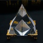 Energy Feng Shui Egyptian Crystal Clear Pyramid Reiki Healing Prism Ornaments