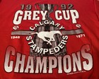 Vtg 1992 Calgary Stampeders Grey Cup Champions Sweatshirt Red Xl Made In Canada