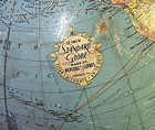 Vintage Standard Replogle 12 Inch Globe Chicago Ill  Usa With Stand