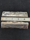 Vtg 800 Grade Silver Case With Tortoise Shell Hair Comb